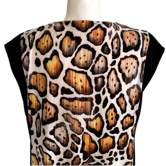 Peter Nygard Cheetah Animal Print Jersey Stretch Sheath Dress Size MP NEW - Picture 6 of 12